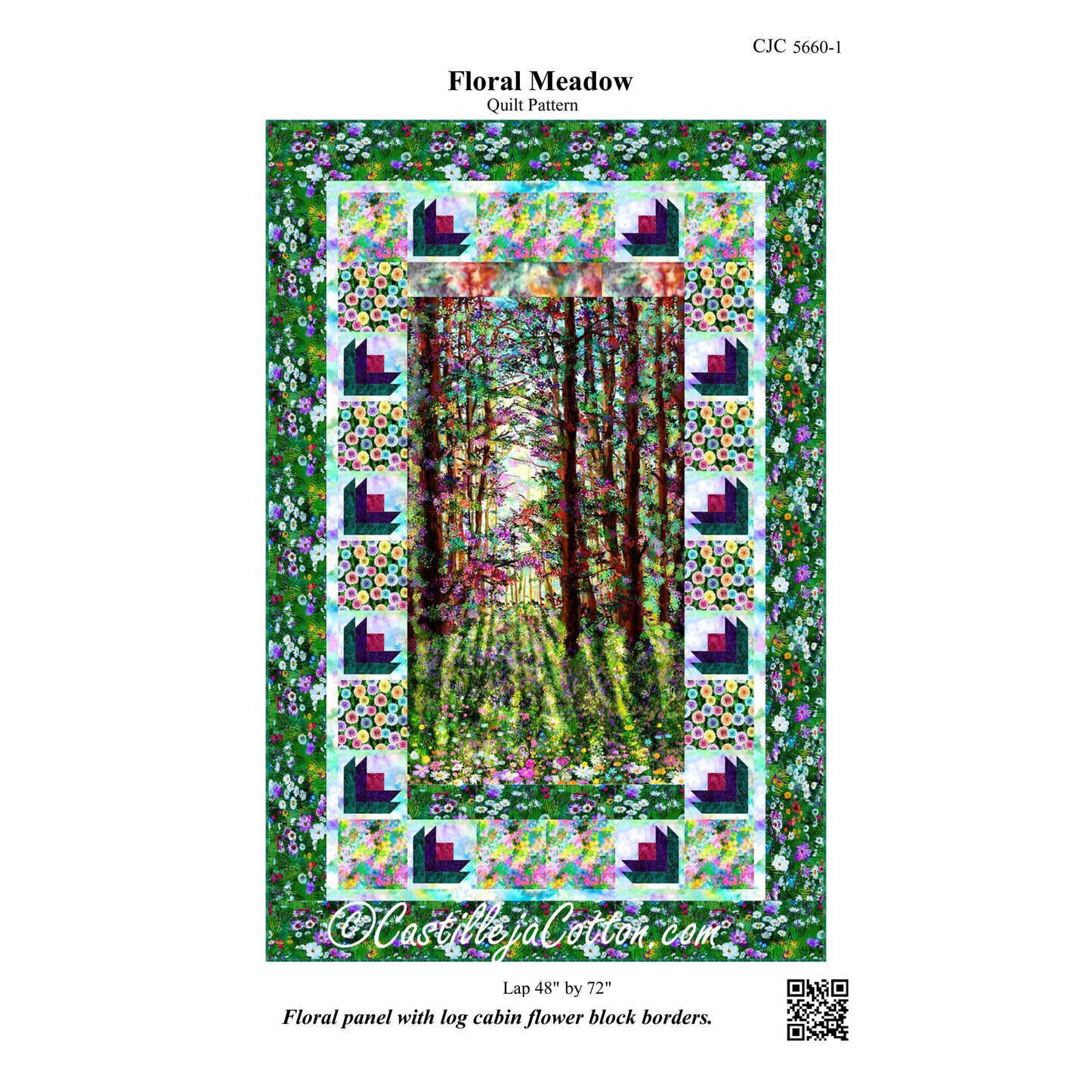 Floral Meadow Quilt Pattern CJC-56601 - Paper Pattern