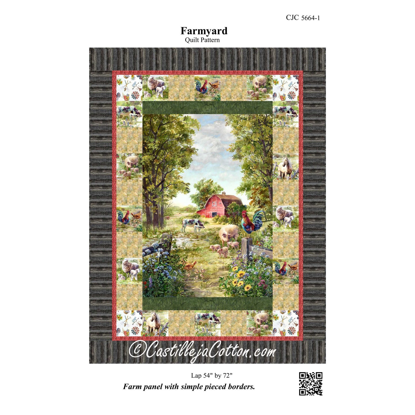 Farmyard Quilt Pattern CJC-56641 - Paper Pattern