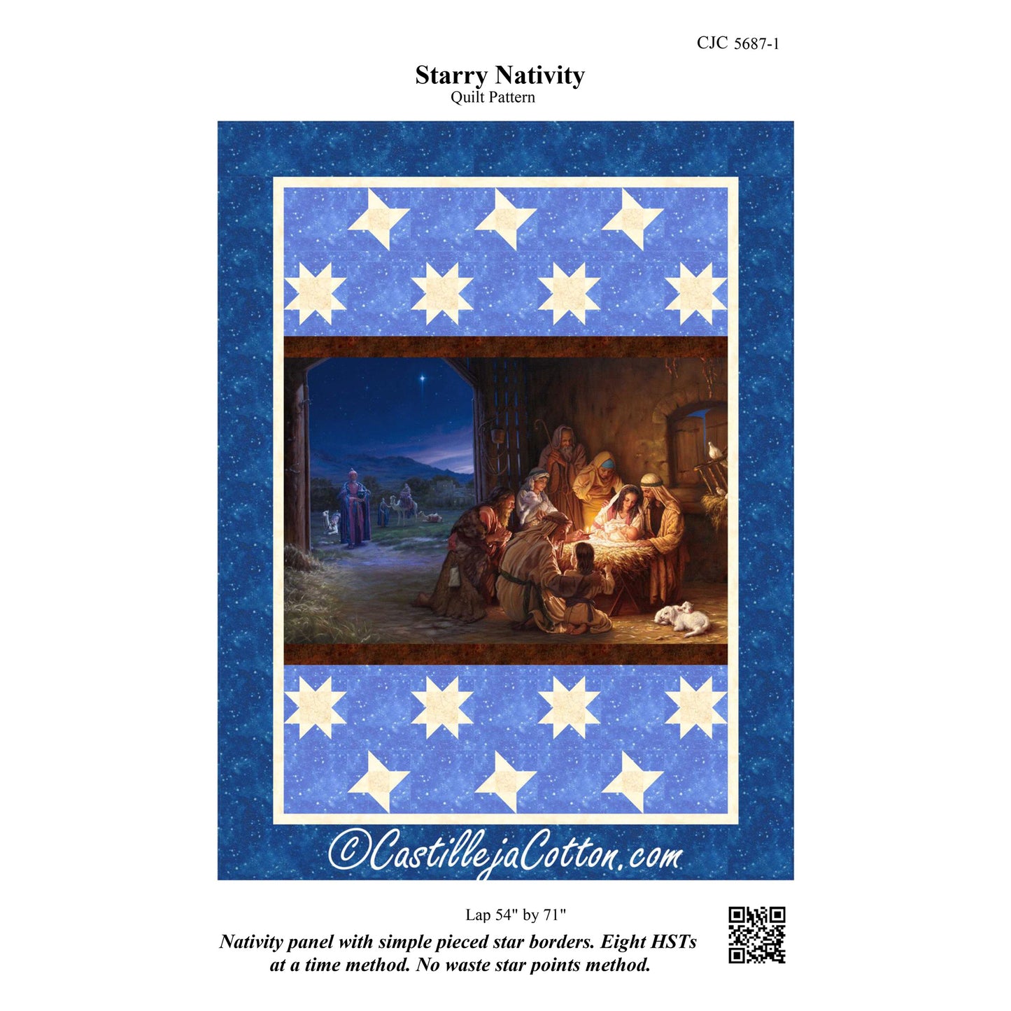 Starry Nativity Quilt Pattern CJC-56871 - Paper Pattern
