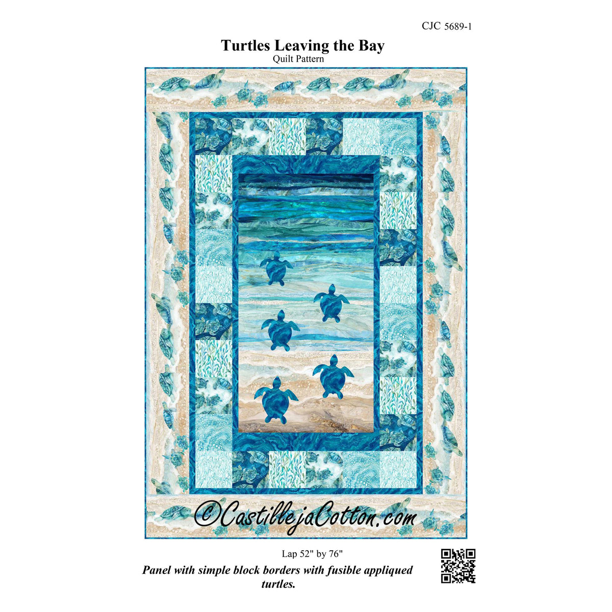 Turtles Leaving the Bay Quilt Pattern CJC-56891 - Paper Pattern