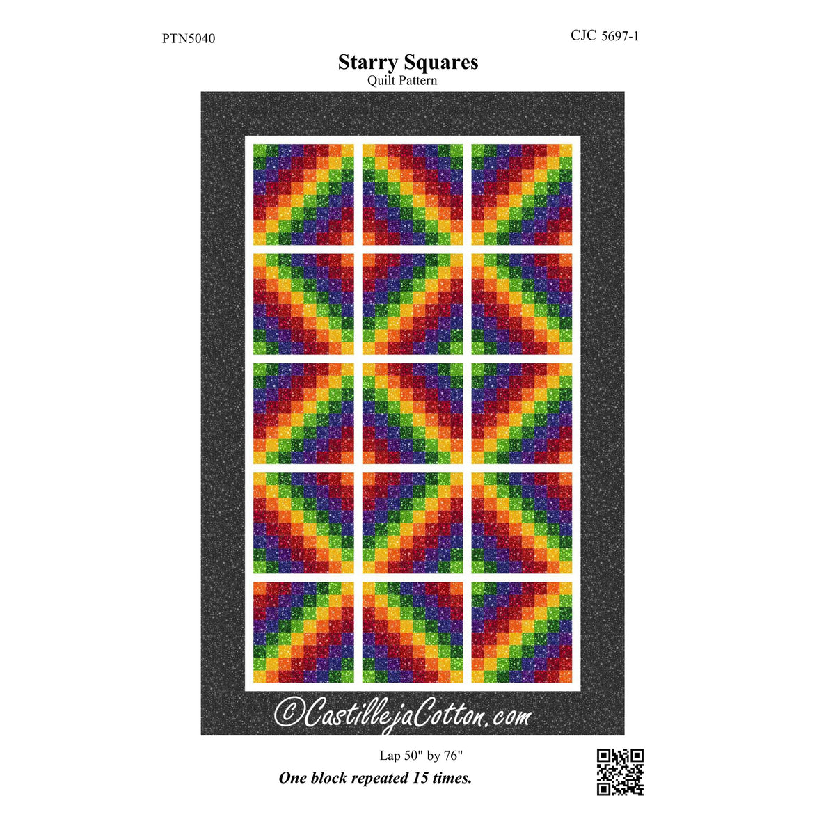 Starry Squares Quilt Pattern CJC-56971 - Paper Pattern