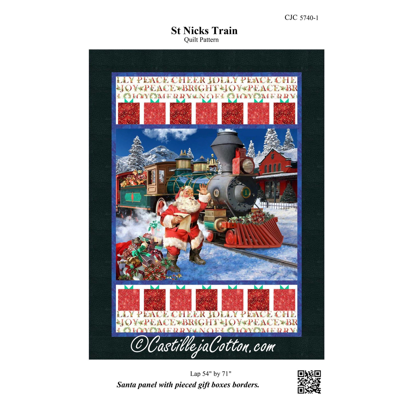 St. Nicks Train Quilt CJC-57401e - Downloadable Pattern
