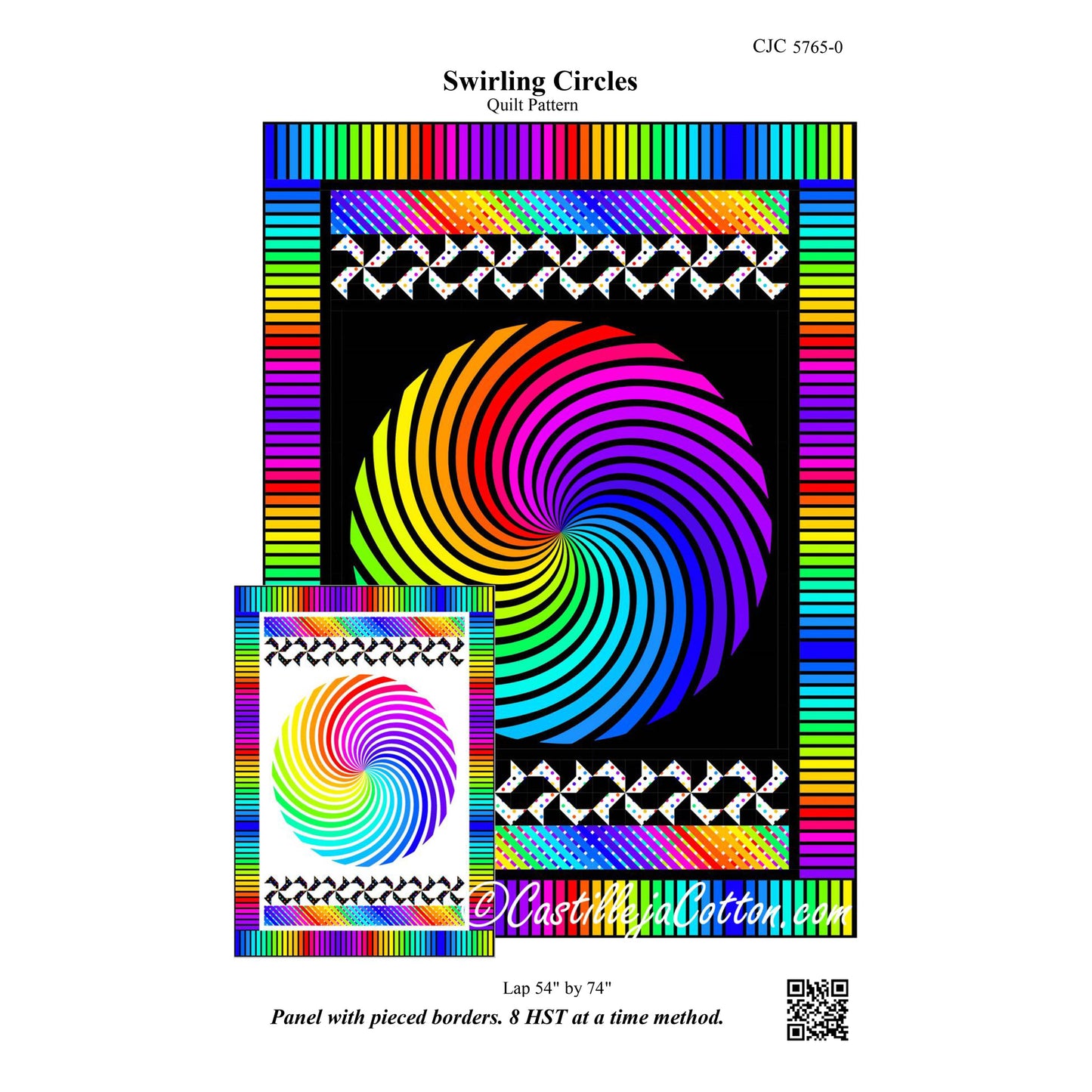 Swirling Circles Quilt Pattern CJC-57650 - Paper Pattern
