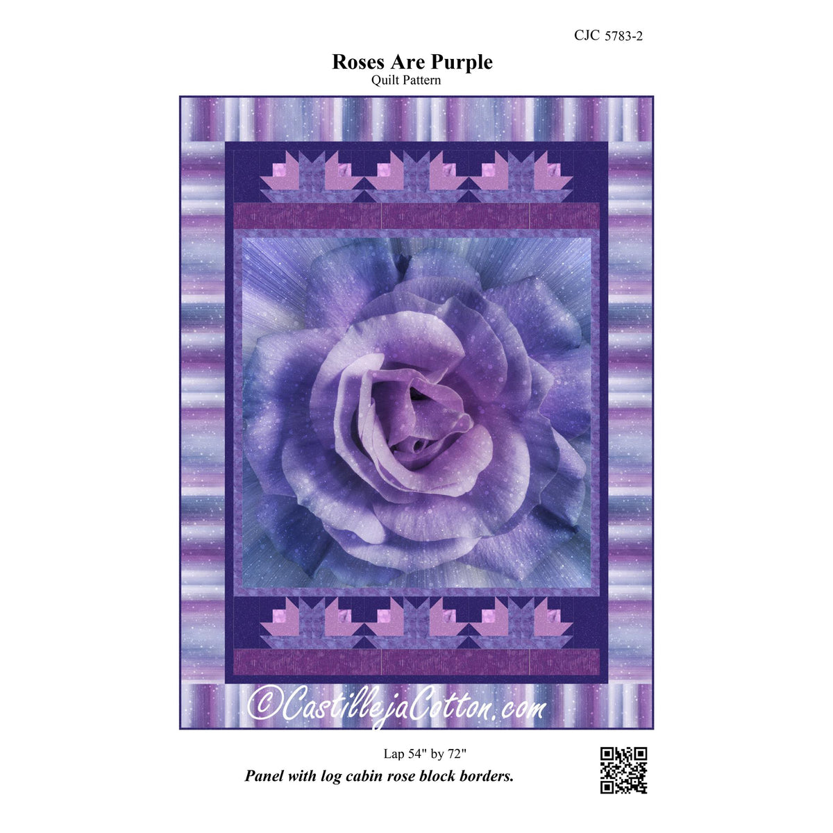 Roses Are Purple Quilt Pattern CJC-57832 - Paper Pattern