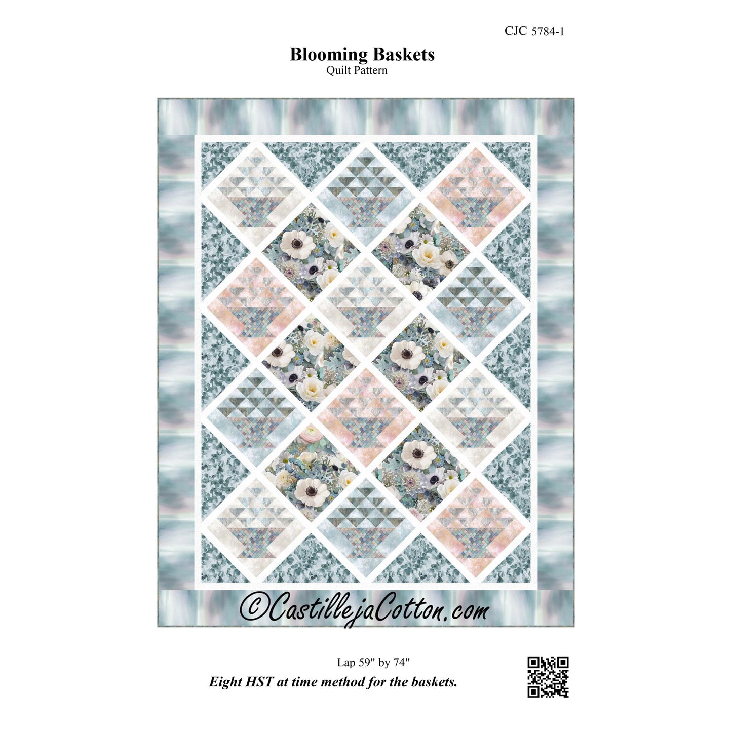 Blooming Baskets Quilt Pattern CJC-57841 - Paper Pattern