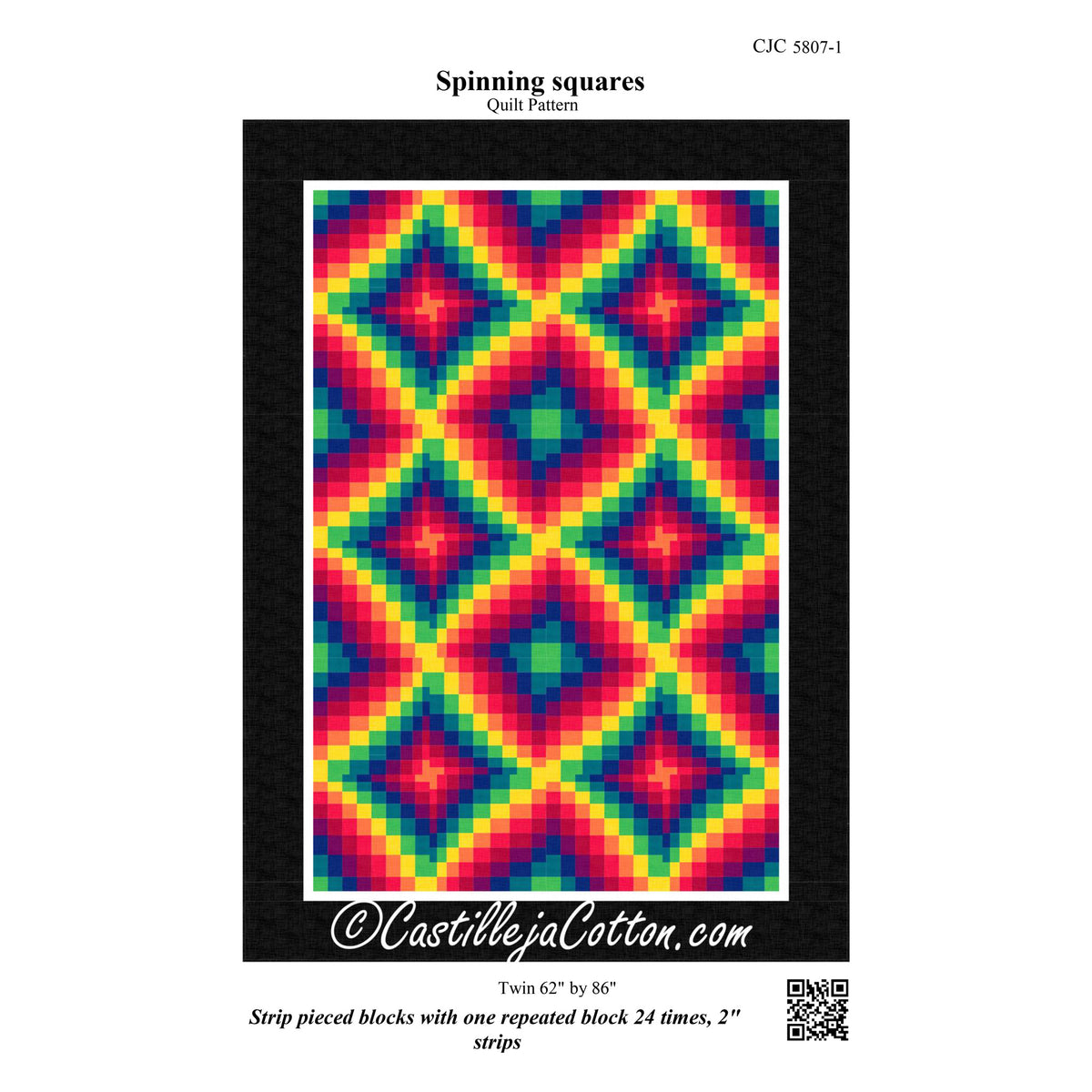 Spinning Squares Quilt CJC-58071e - Downloadable Pattern