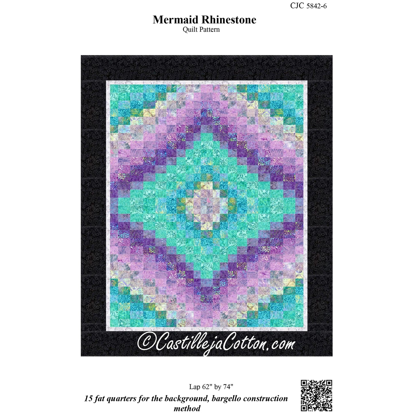 Mermaid Rhinestone Quilt Pattern CJC-58426w - Wholesale Product
