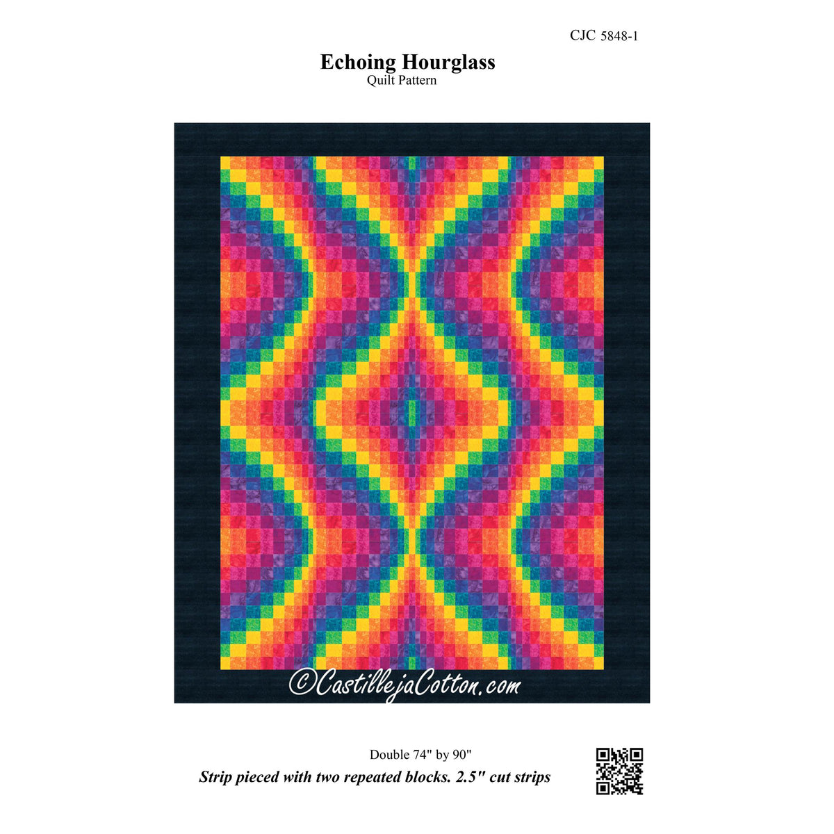 Echoing Hourglass Quilt Pattern CJC-58481 - Paper Pattern
