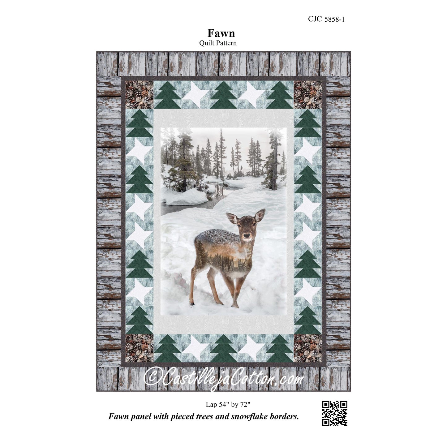 Fawn Quilt Pattern CJC-58581 - Paper Pattern