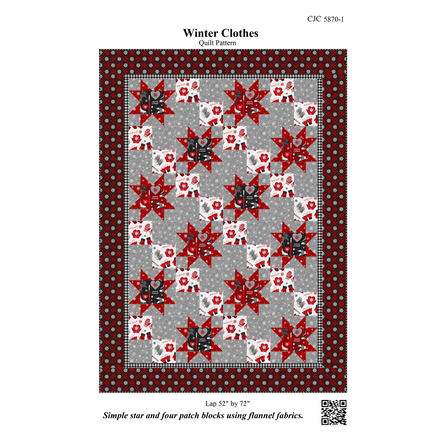 Winter Clothes Quilt CJC-58701e - Downloadable Pattern