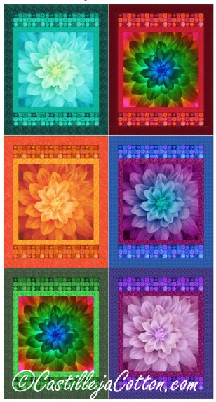 Tiled Flowers Quilt CJC-58890e - Downloadable Pattern