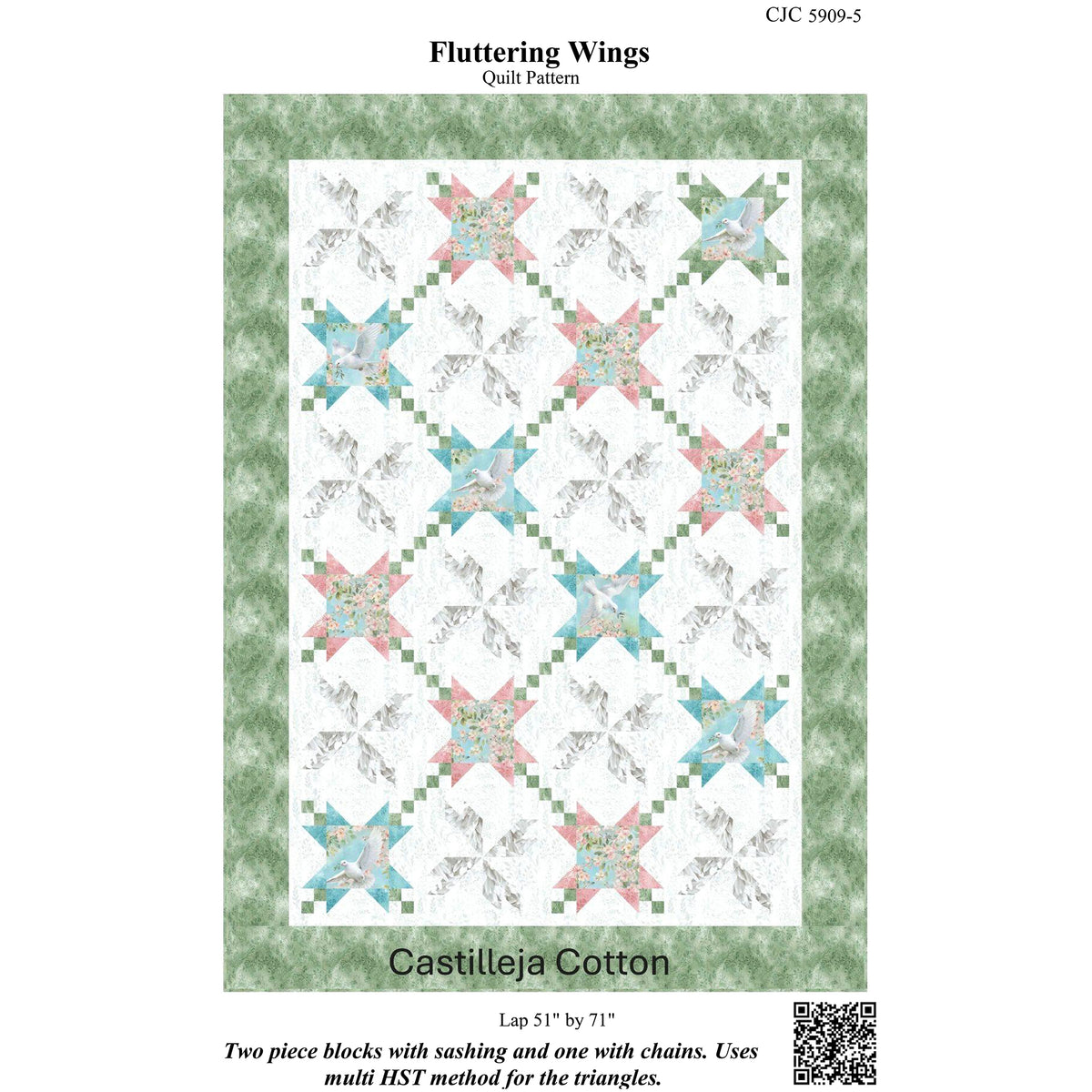 Fluttering Wings Quilt Pattern CJC-59095 - Paper Pattern