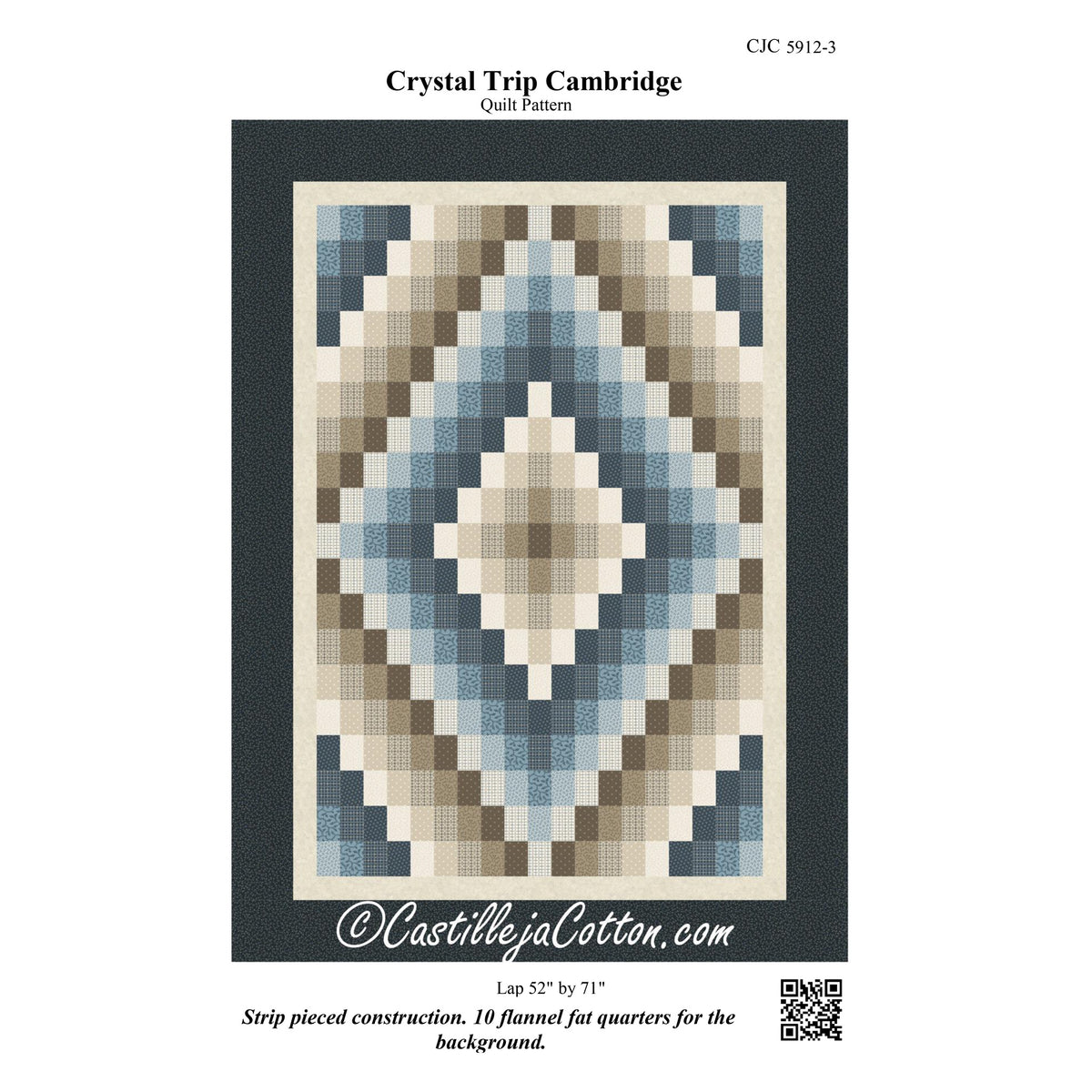 Crystal Trip Cambridge Quilt CJC-59123e - Downloadable Pattern
