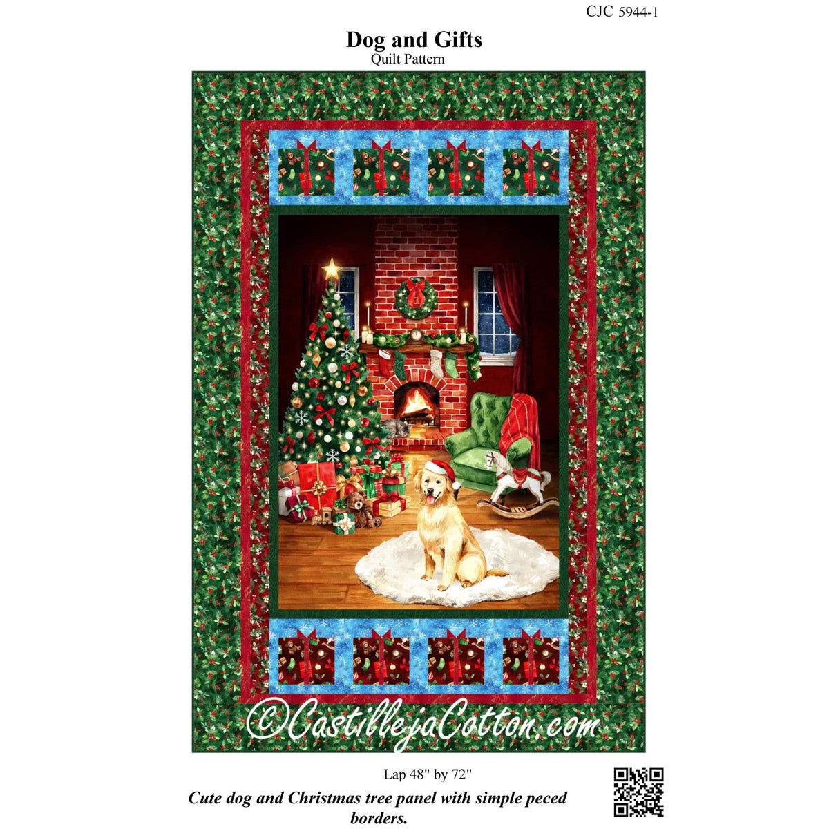 Dog and Gifts Quilt Pattern CJC-59441w - Wholesale Product