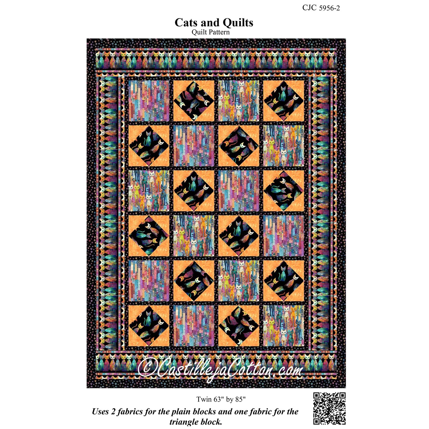 Cats and Quilts Quilt Pattern CJC-59562w - Wholesale Product