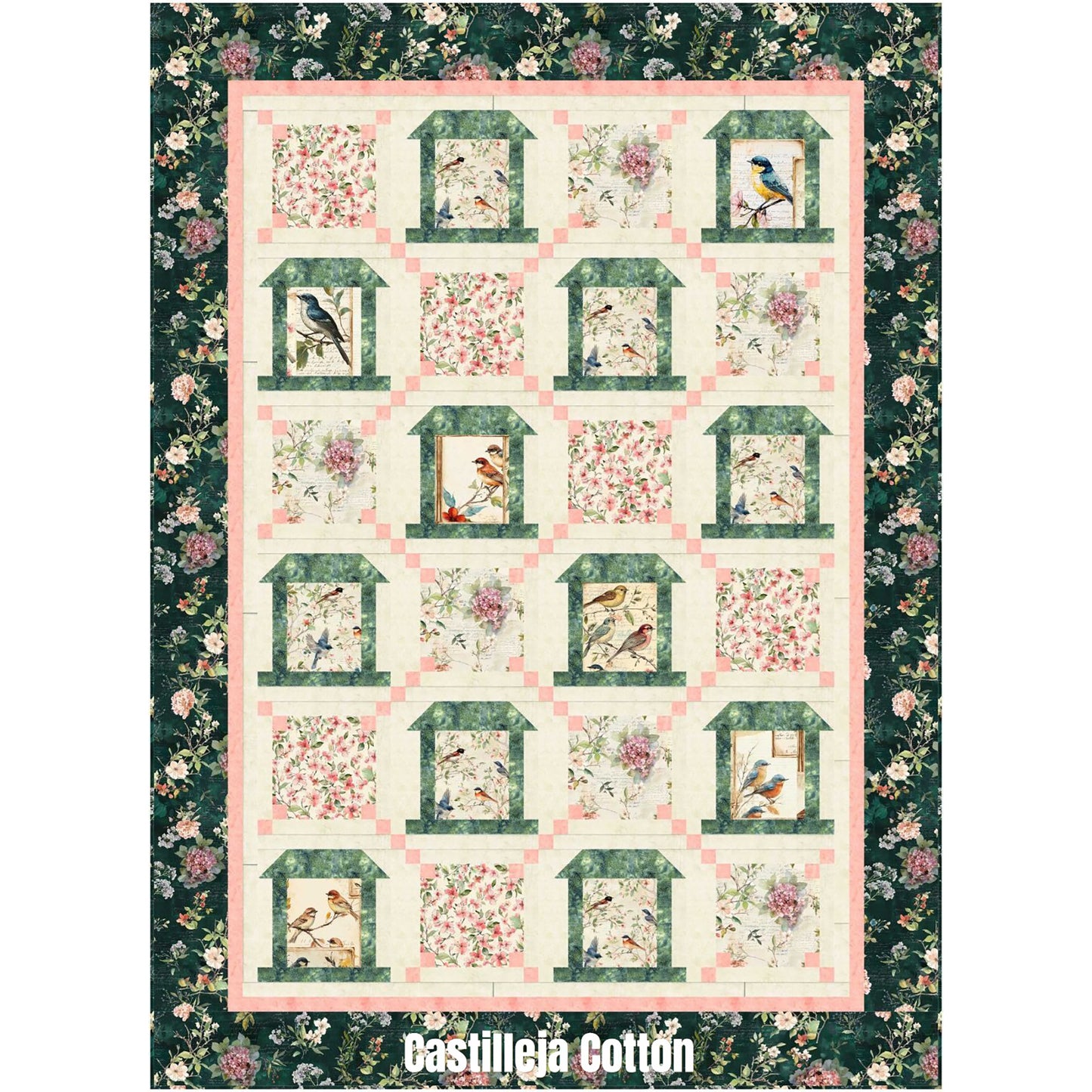Birds and Bird Feeders Quilt Pattern CJC-59932 - Paper Pattern