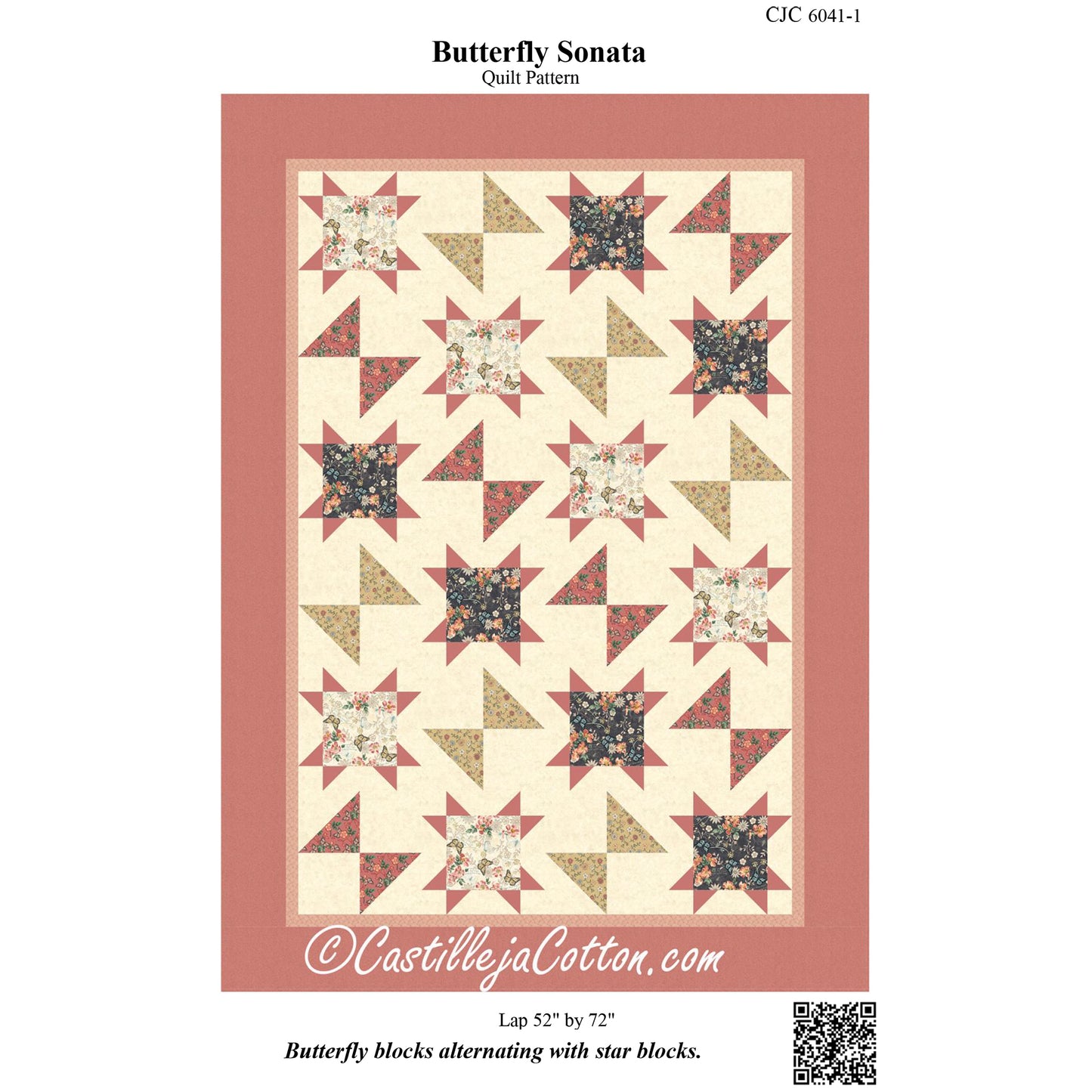 Cover image of pattern for Butterfly Sonata quilt.