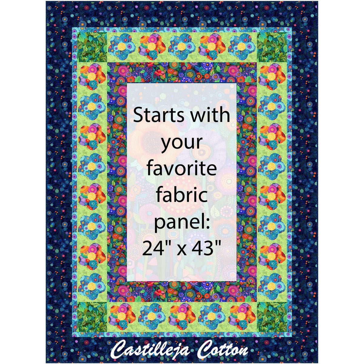Jubilant Flowers Quilt CJC-60671e - Downloadable Pattern