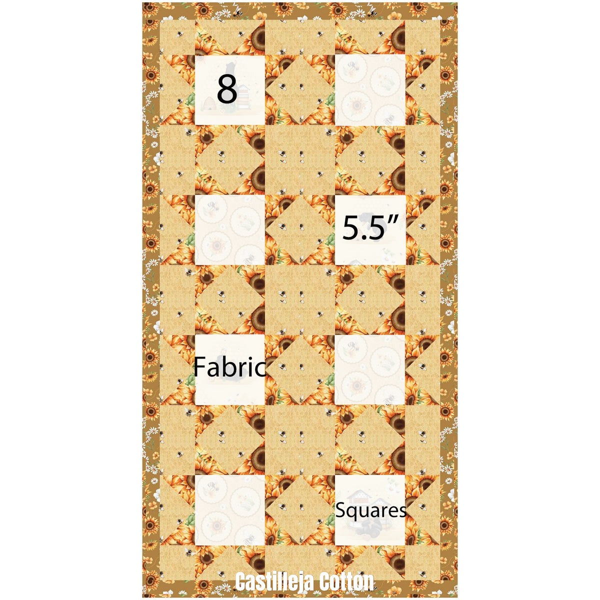 Bears and Sunflowers Quilt Pattern CJC-60721w - Wholesale Product