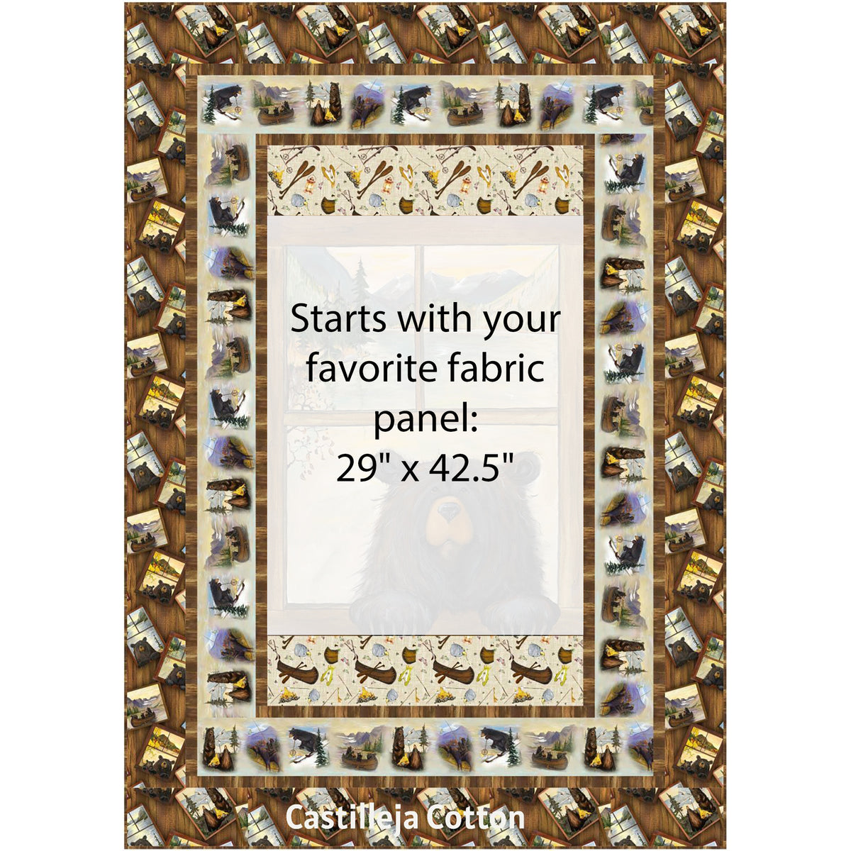 Bear Vacation Quilt Pattern CJC-60741 - Paper Pattern