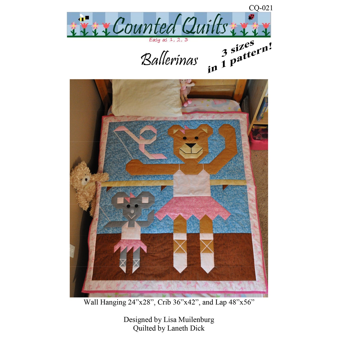 Ballerinas Quilt Pattern CQ-021 - Paper Pattern