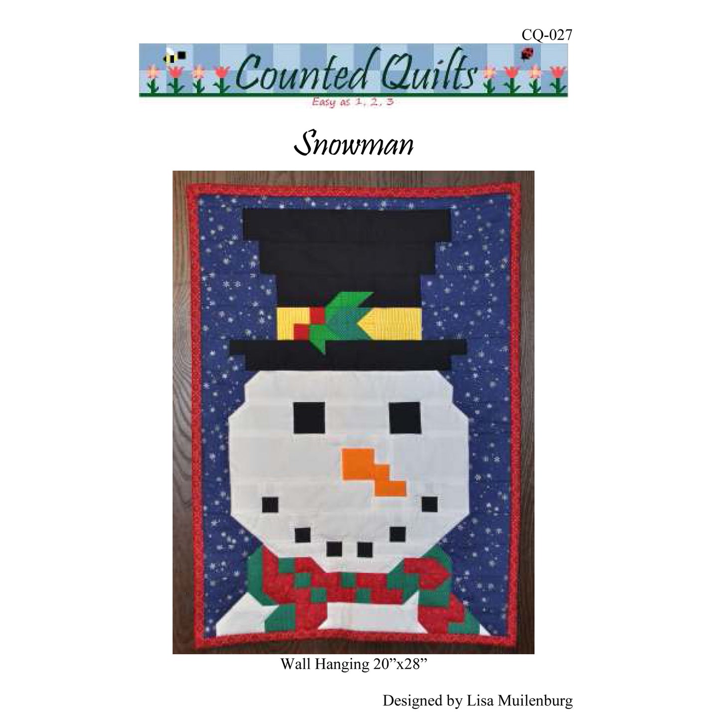 Snowman Quilt Pattern CQ-027 - Paper Pattern