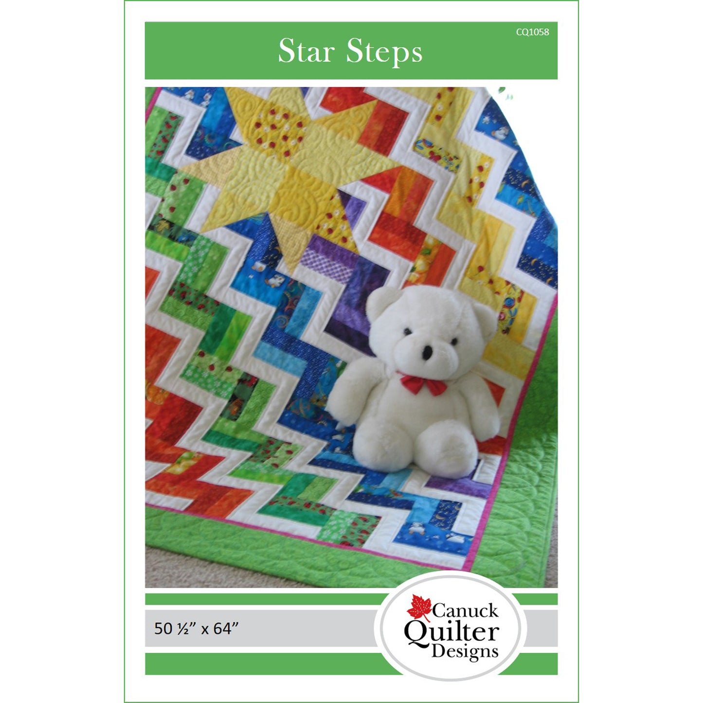 Image of the cover for the Star Steps quilt pattern.