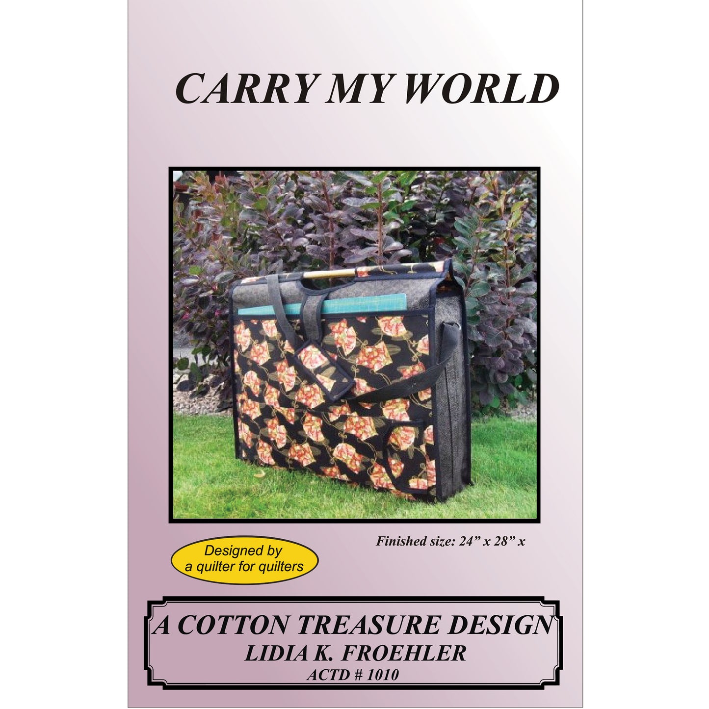 Carry My World Bag Pattern CTD-1010 - Paper Pattern