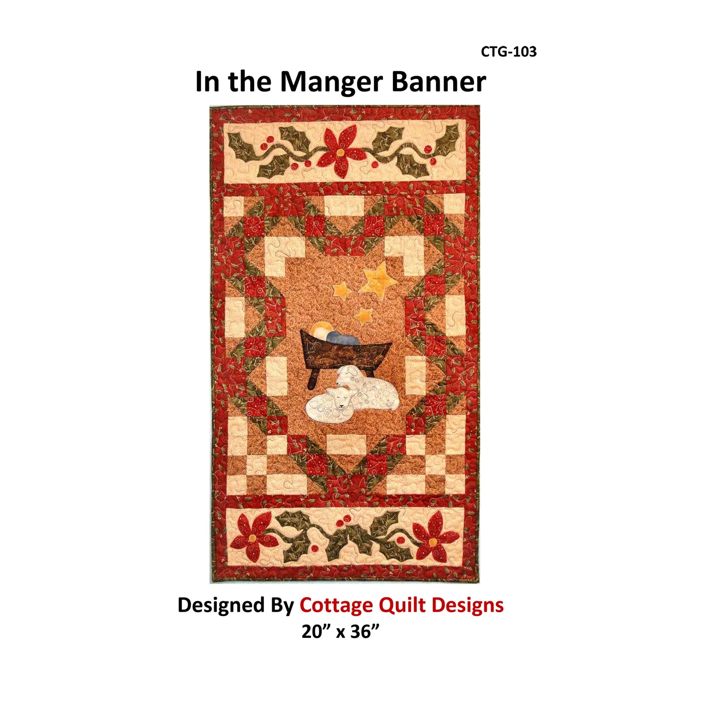 In the Manger Banner Pattern CTG-103 - Paper Pattern