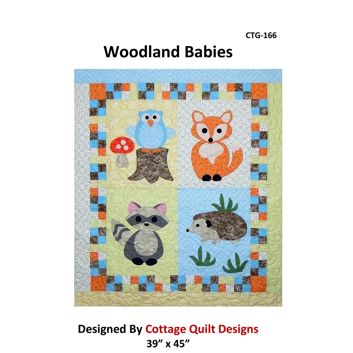 Woodland Babies Quilt Pattern CTG-166 - Paper Pattern