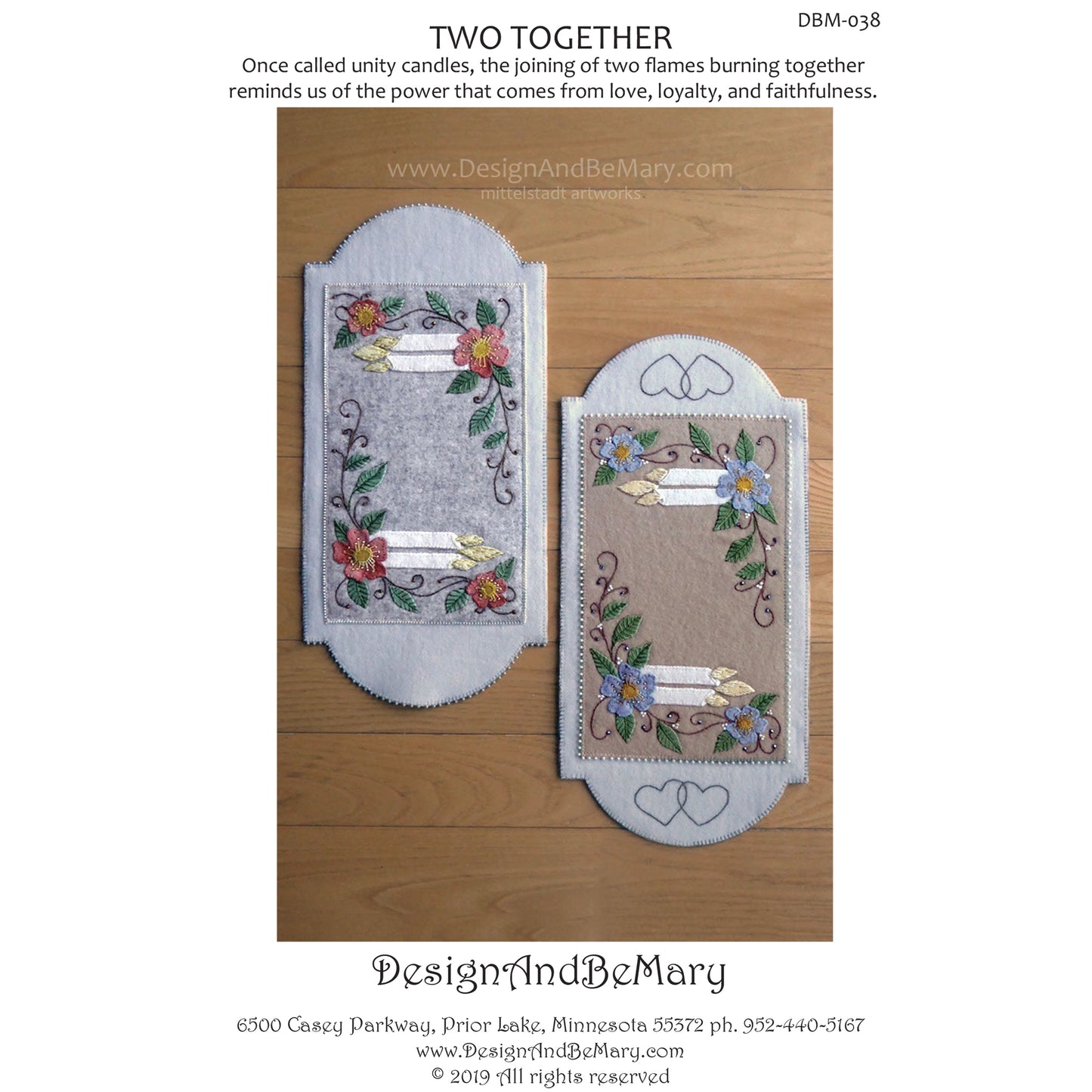 Two Together Table Runner Pattern DBM-038 - Paper Pattern