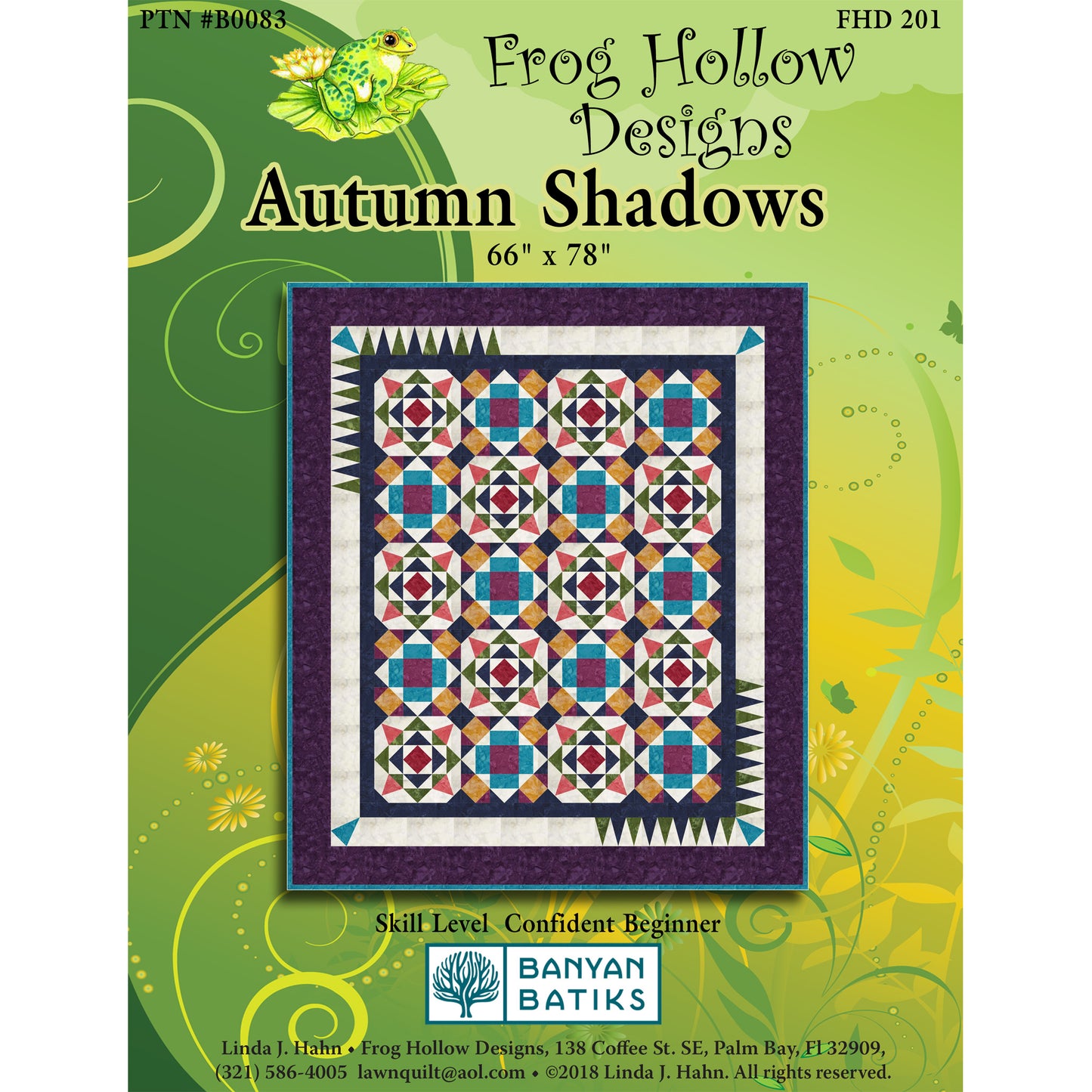 Autumn Shadows Quilt Pattern FHD-201 - Paper Pattern