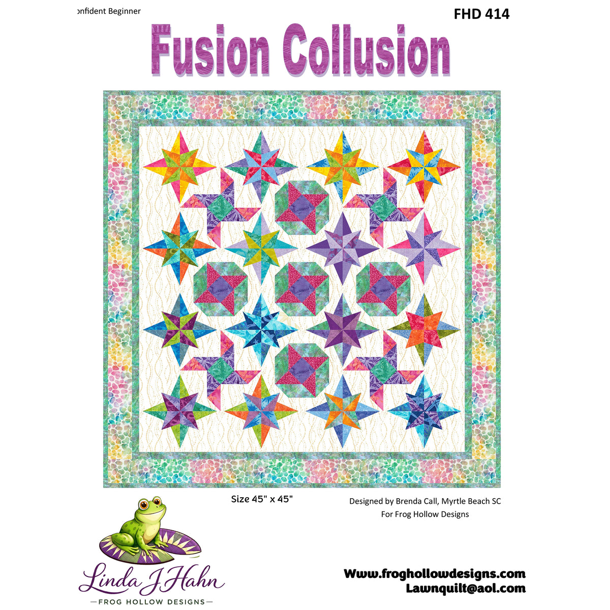 Fusion Collusion Quilt Pattern FHD-414 - Paper Pattern