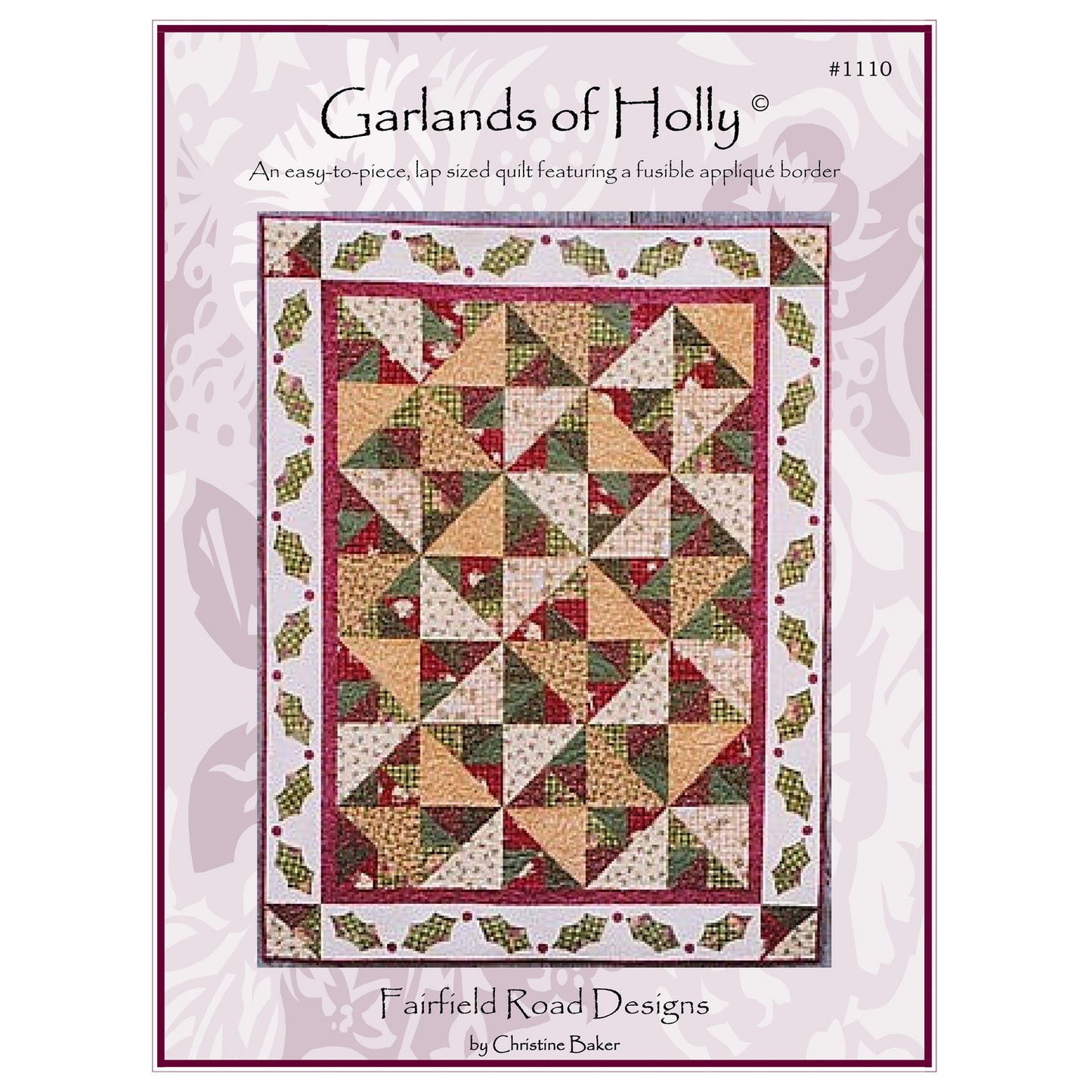 Garlands of Holly Quilt FRD-1110e - Downloadable Pattern