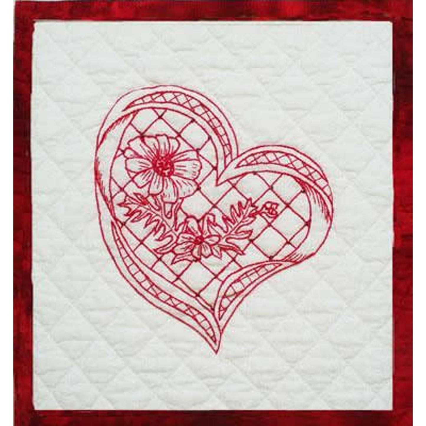 Geri's Redwork Hearts Quilt Pattern GGA-228w - Wholesale Product
