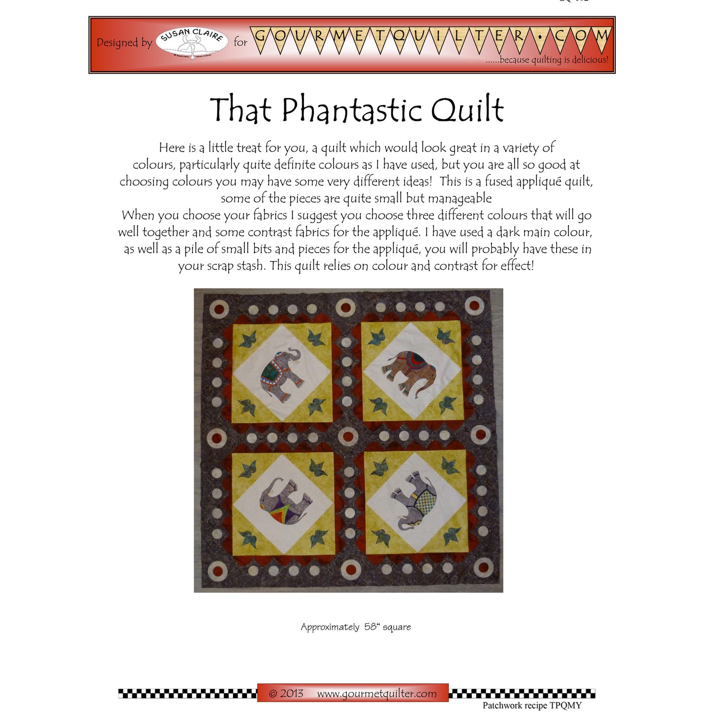 That Phantastic Quilt GQ-102e - Downloadable Pattern
