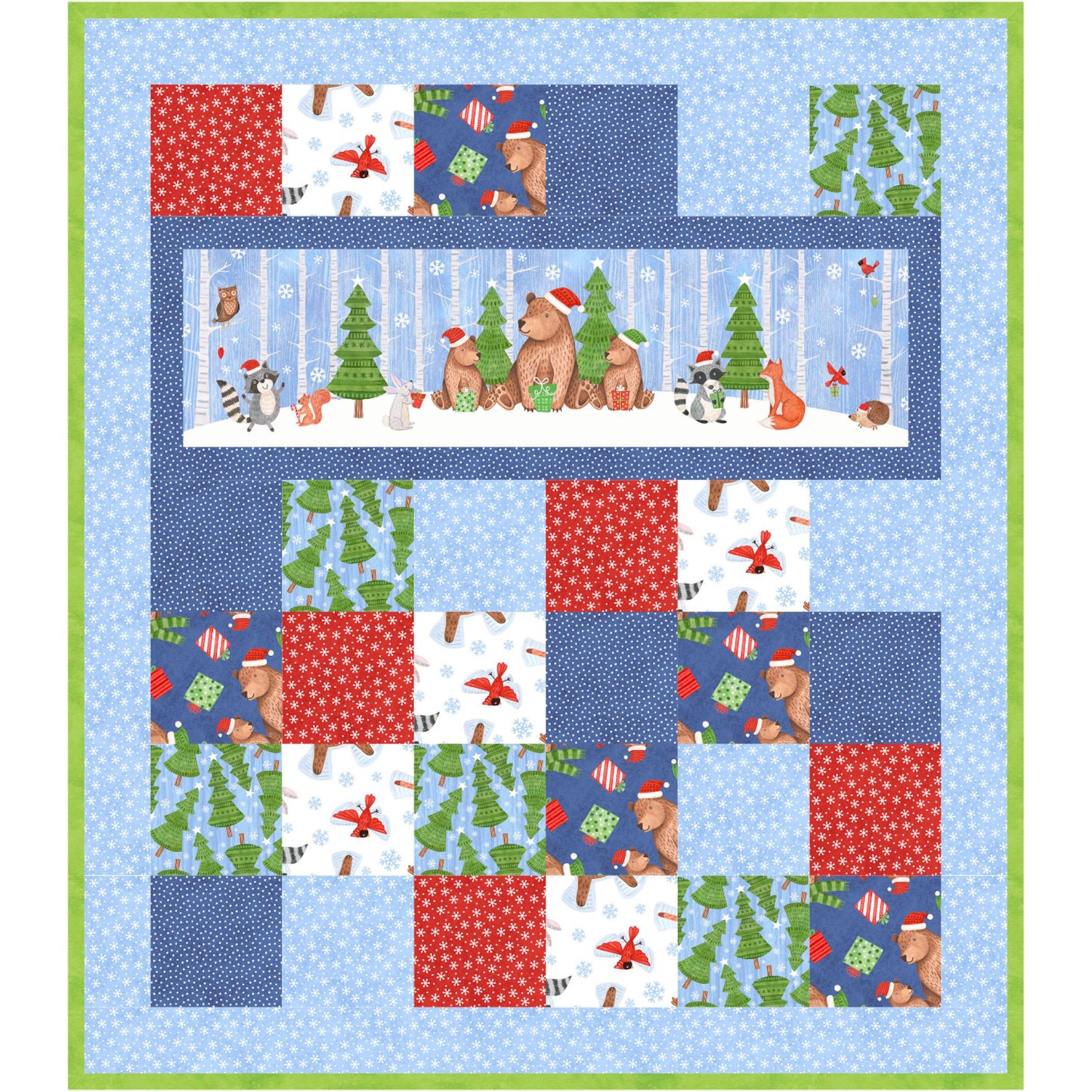 Ted's Christmas Quilt GQ-107e - Downloadable Pattern
