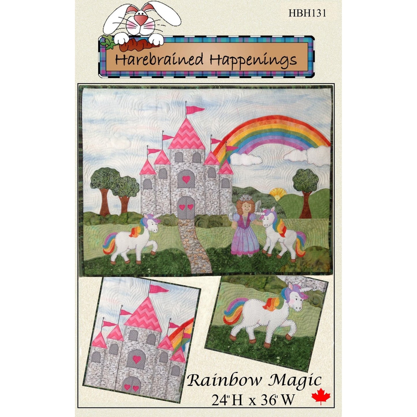Rainbow Magic Wall Hanging Pattern HBH-131 - Paper Pattern