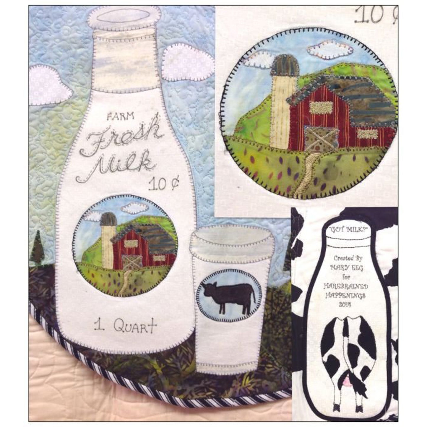 Fresh Milk Wall Hanging HBH-134e - Downloadable Pattern