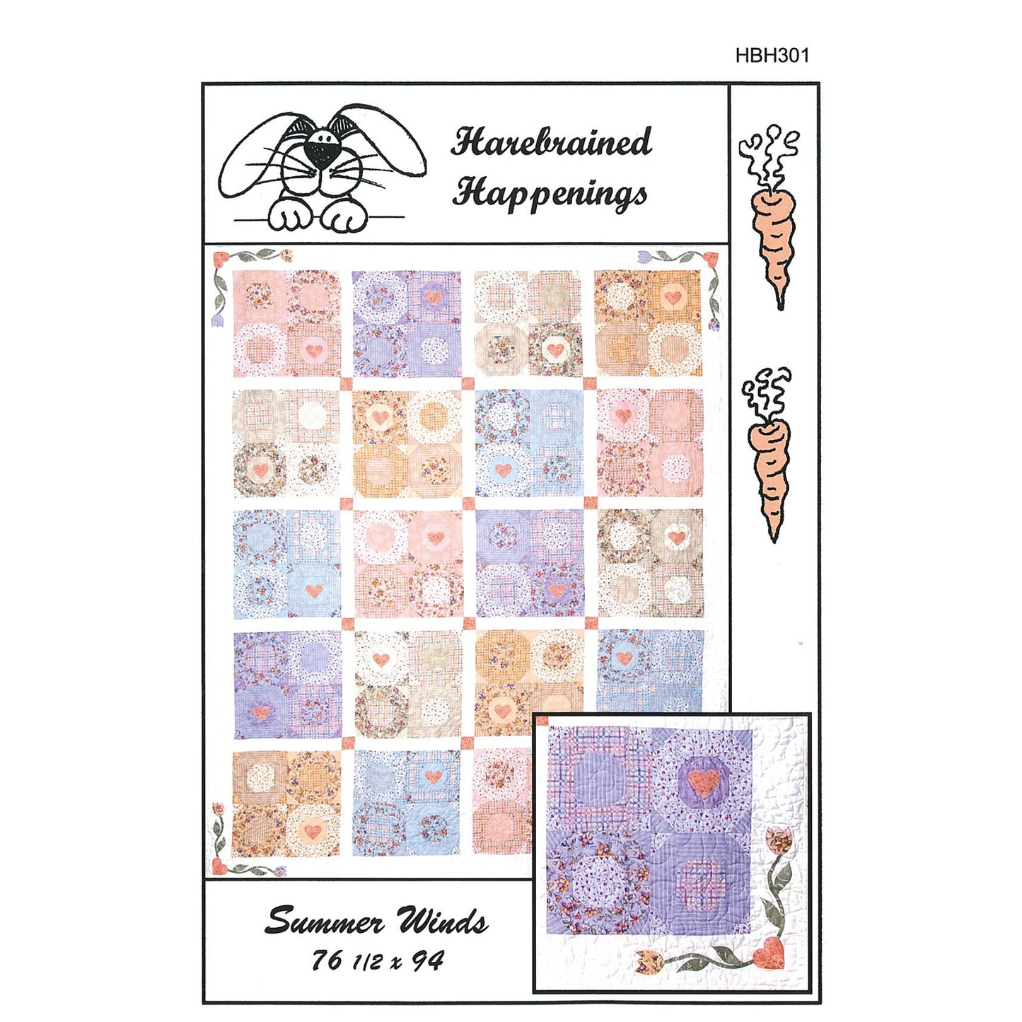 Summer Winds Quilt Pattern HBH-301 - Paper Pattern