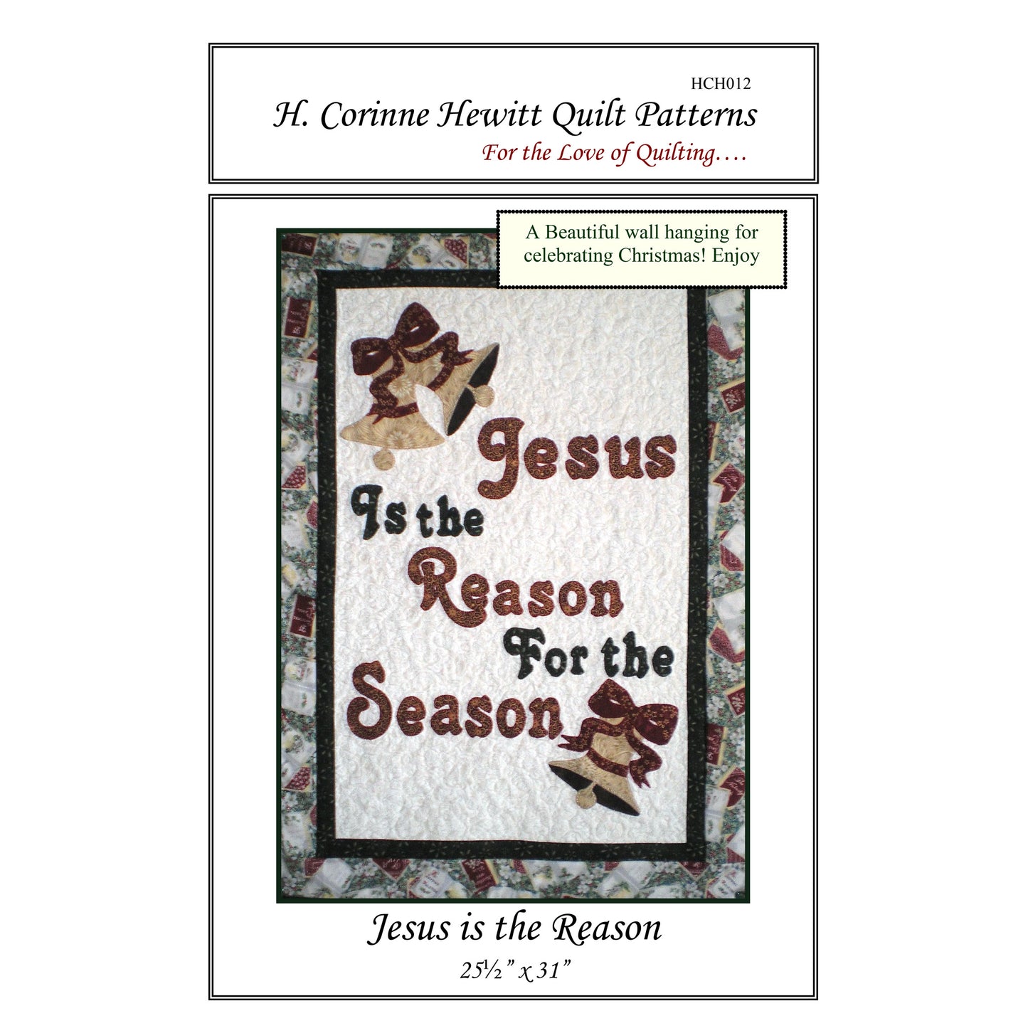 Jesus is the Reason Wall Hanging HCH-012e - Downloadable Pattern