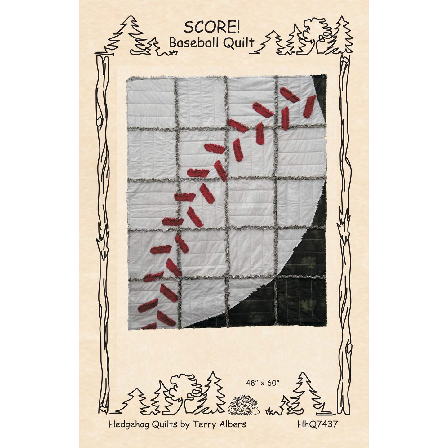 Cover image of pattern for Score! Baseball Quilt.