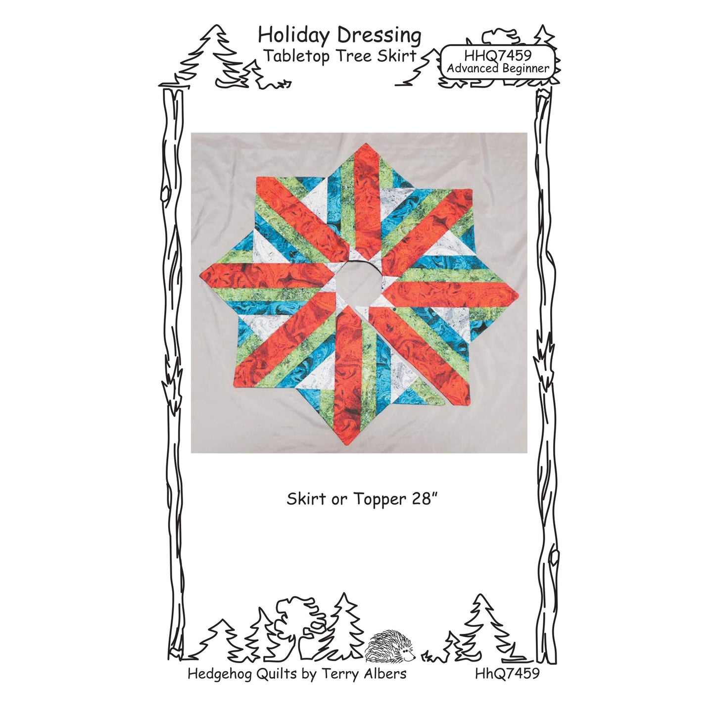 Holiday Dressing Tabletop Tree Skirt Pattern HHQ-7459 - Paper Pattern
