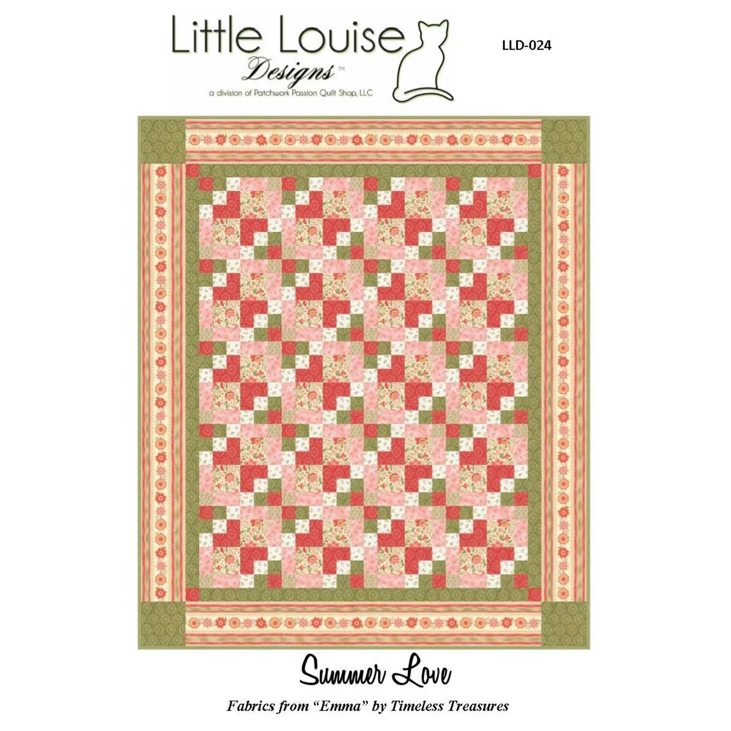 Summer Love Quilt Pattern LLD-024 - Paper Pattern
