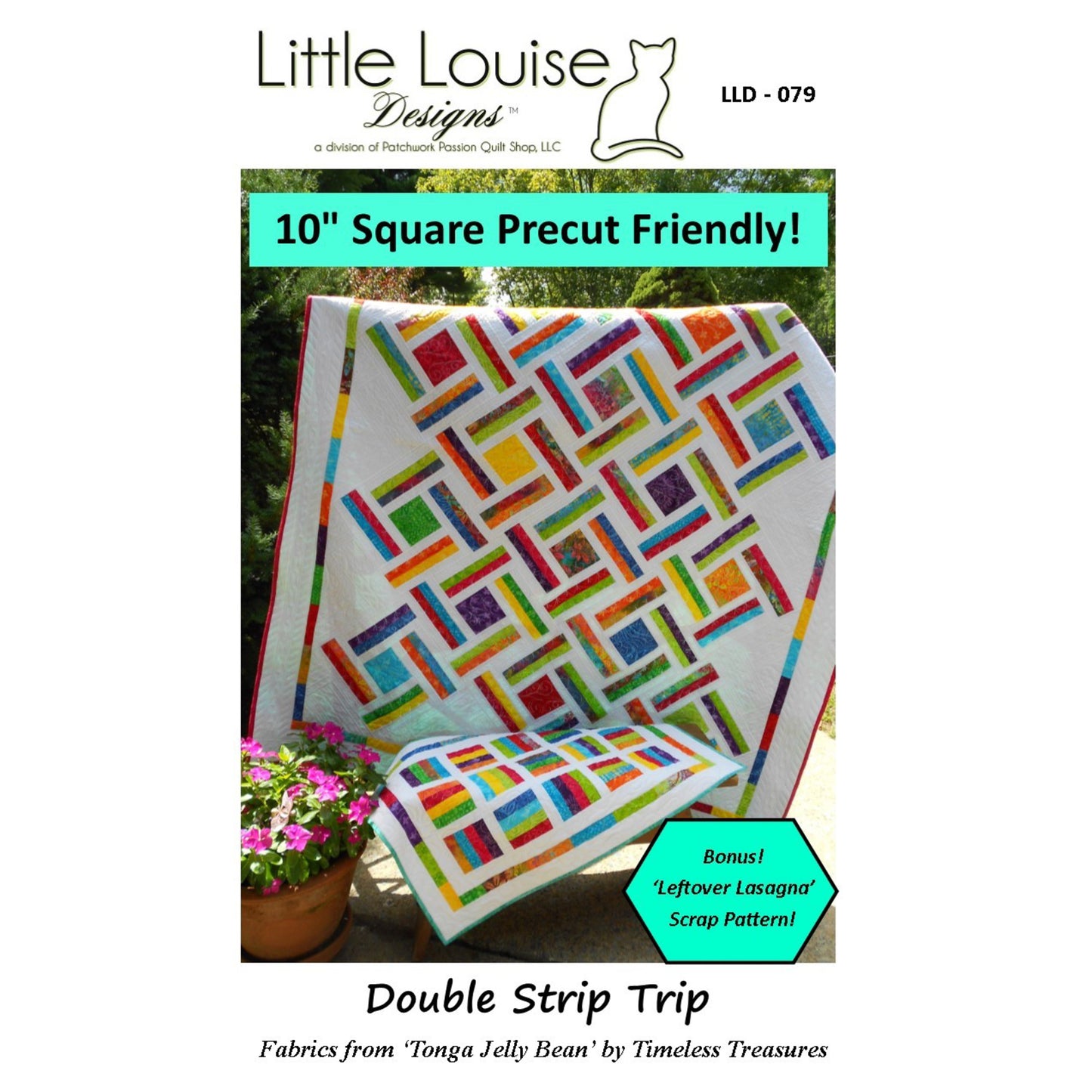 Double Strip Trip Quilt LLD-079e - Downloadable Pattern
