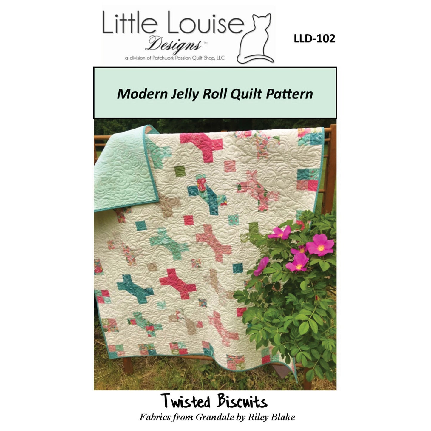 Twisted Biscuits Quilt Pattern LLD-102 - Paper Pattern