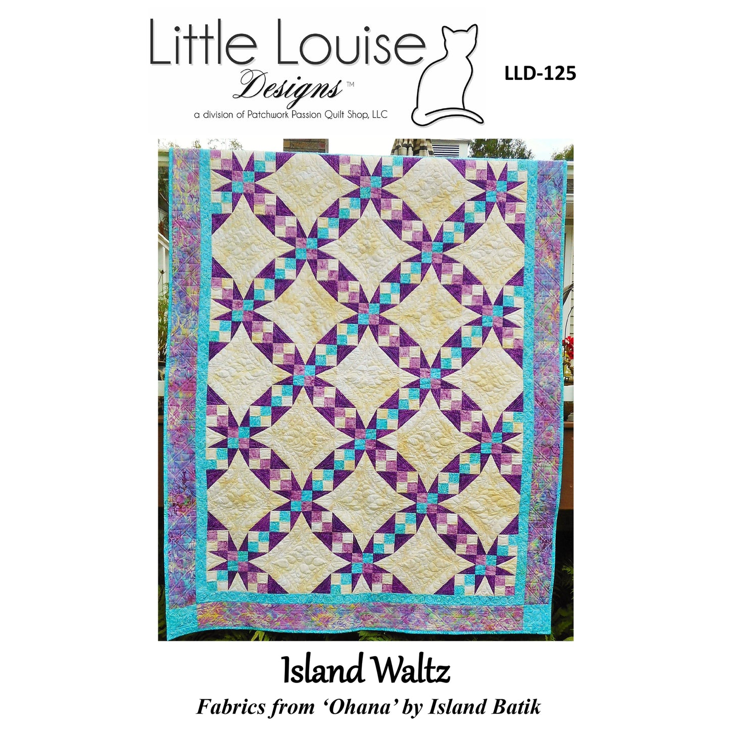 Cover image of pattern for Island Waltz quilt.