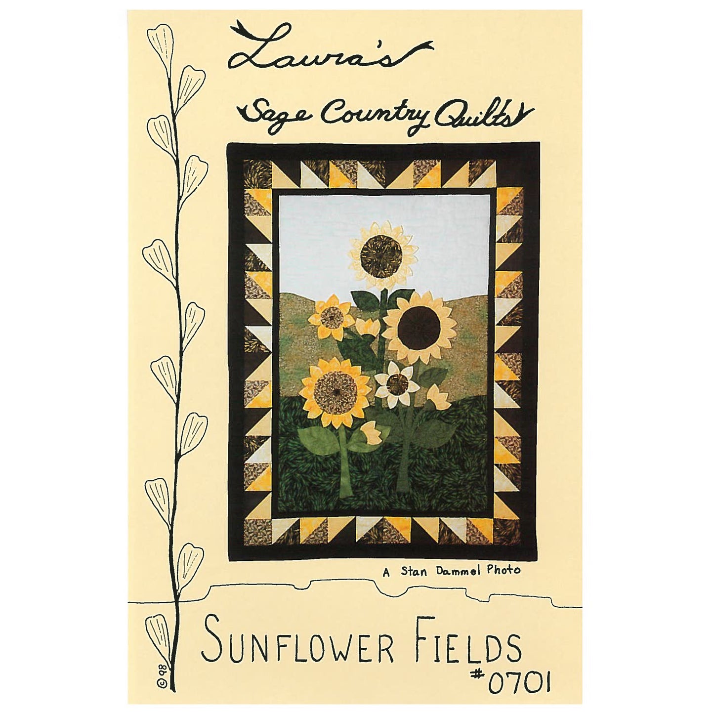 Sunflower Fields Quilt Pattern LSC-0701 - Paper Pattern
