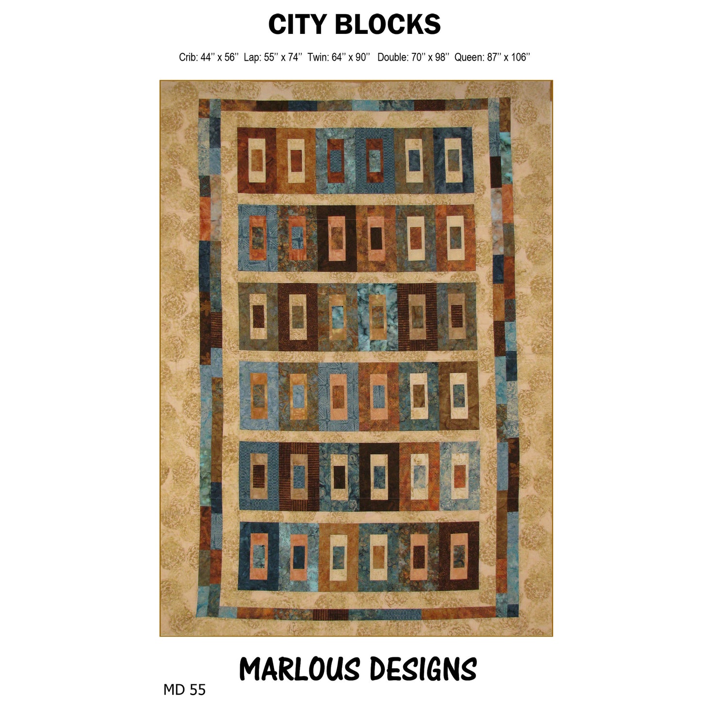 City Block Quilt Pattern MD-55 - Paper Pattern