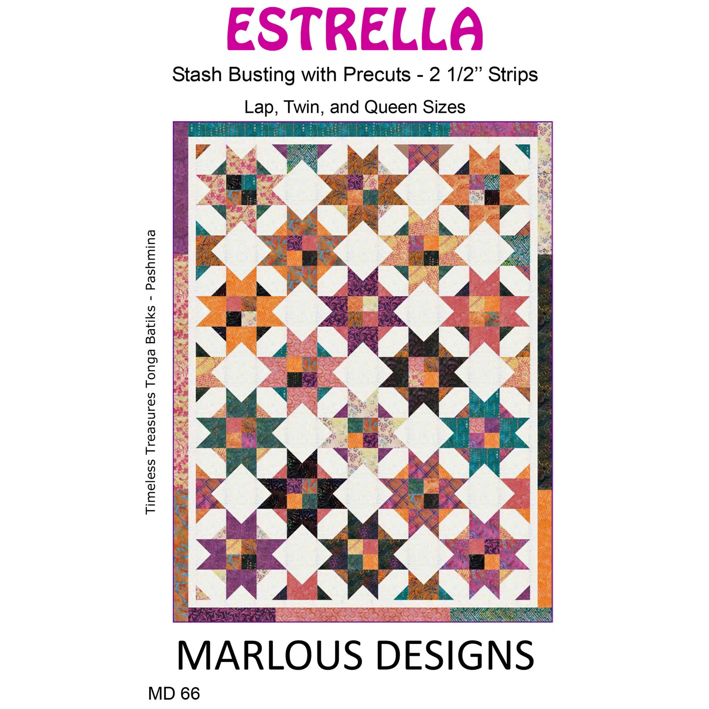Estrella Quilt Pattern MD-66 - Paper Pattern